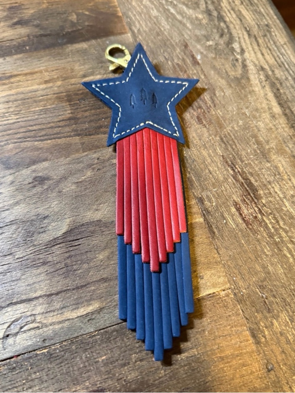 NEW Portland Leather Austin store exclusive Star keychain bag flair